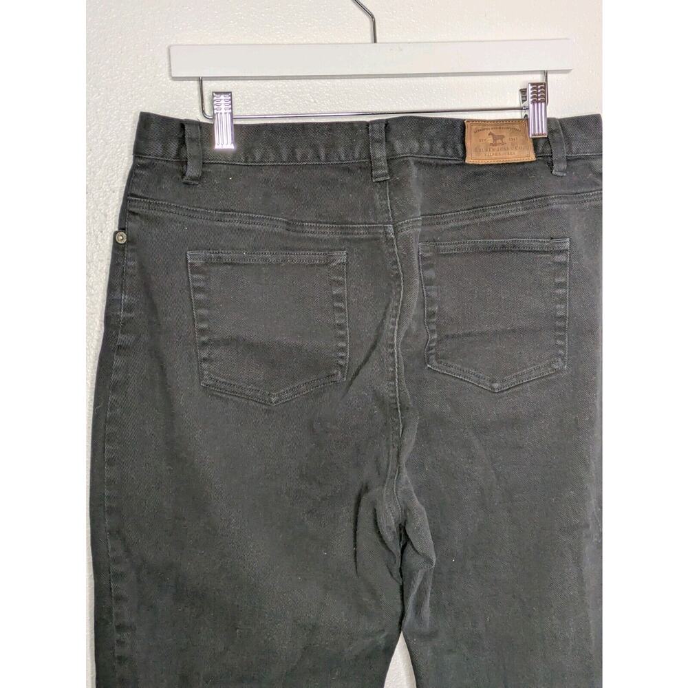 Ralph Lauren Jeans Womens 16 Black High Rise Straight Stretch Dark Wash Denim - Picture 5 of 9